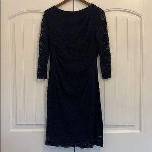 Navy All-Lace Maternity Dress